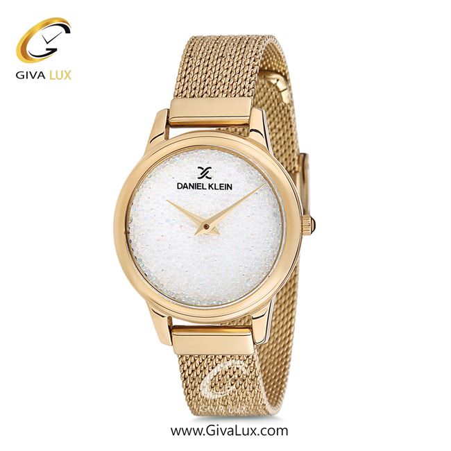 ساعت مچی اورجینال زنانه دنیل کلین طلایی | طلایی| هفت رنگ-سفید صدفی| کد رفرنس DK12040-3