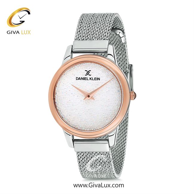 ساعت مچی اورجینال زنانه دنیل کلین رزگلد | نقره ای| هفت رنگ-سفید صدفی| کد رفرنس DK12040-4