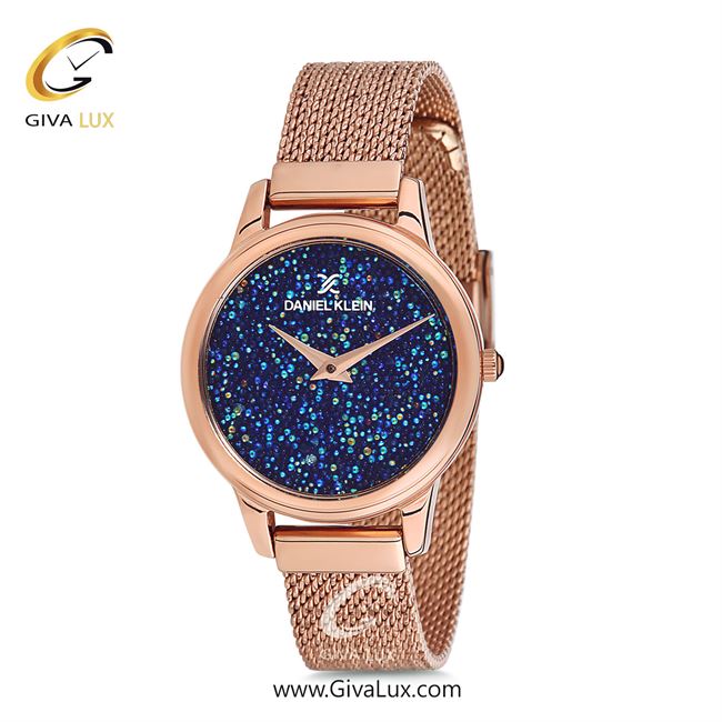 ساعت مچی اورجینال زنانه دنیل کلین رزگلد | رزگلد| سرمه ای-هفت رنگ| کد رفرنس DK12040-6