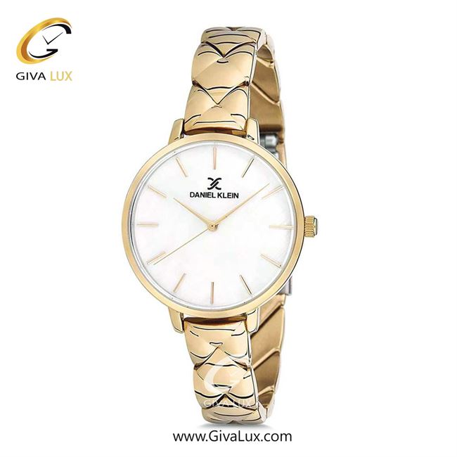ساعت مچی اورجینال زنانه دنیل کلین طلایی | طلایی| سفید| کد رفرنس DK12041-3