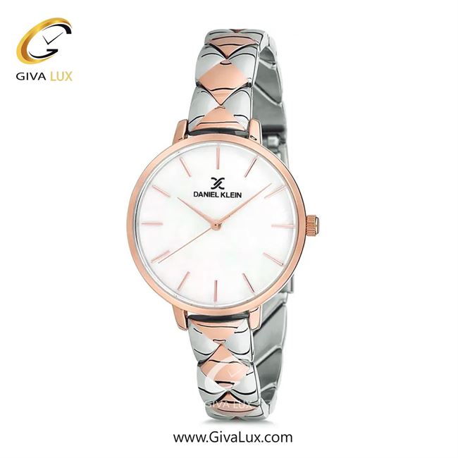 ساعت مچی اورجینال زنانه دنیل کلین رزگلد | رزگلد-نقره ای| سفید| کد رفرنس DK12041-4