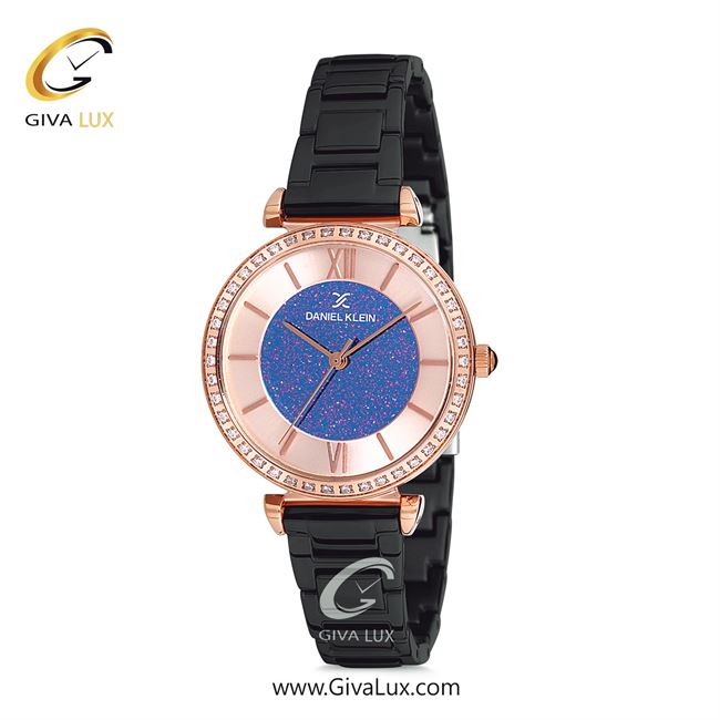 ساعت مچی اورجینال زنانه دنیل کلین رزگلد | مشکی| سرمه ای-رزگلد| کد رفرنس DK12042-5