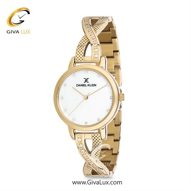 ساعت مچی اورجینال زنانه دنیل کلین طلایی | طلایی| سفید| کد رفرنس DK12043-3