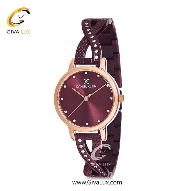 ساعت مچی اورجینال زنانه دنیل کلین رزگلد | زرشکی| زرشکی| کد رفرنس DK12043-6