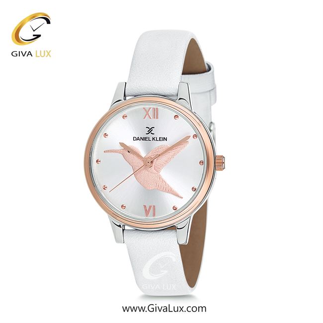 ساعت مچی اورجینال زنانه دنیل کلین رزگلد | سفید| نقره ای-گلدار/طرحدار-رزگلد| کد رفرنس DK12045-3