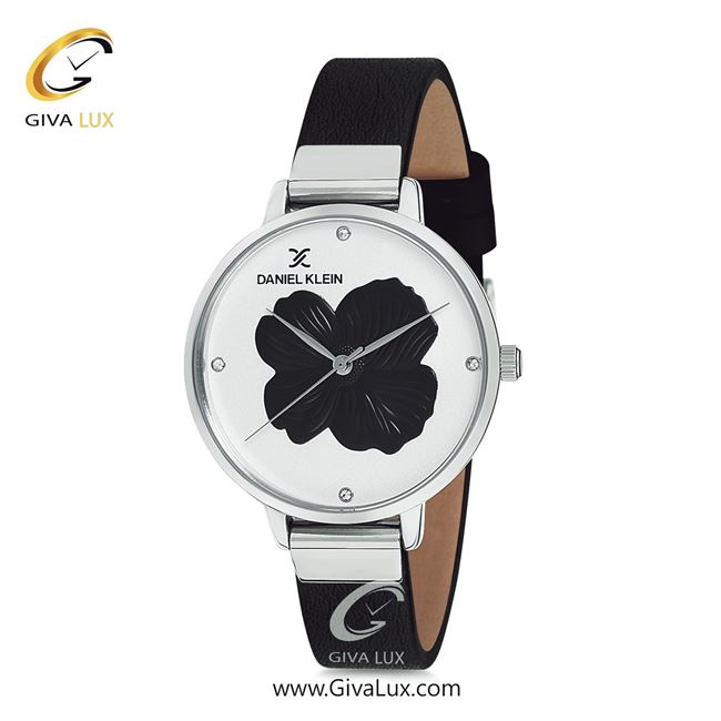 ساعت مچی اورجینال زنانه دنیل کلین نقره ای | مشکی| مشکی-نقره ای-گلدار/طرحدار| کد رفرنس DK12047-1
