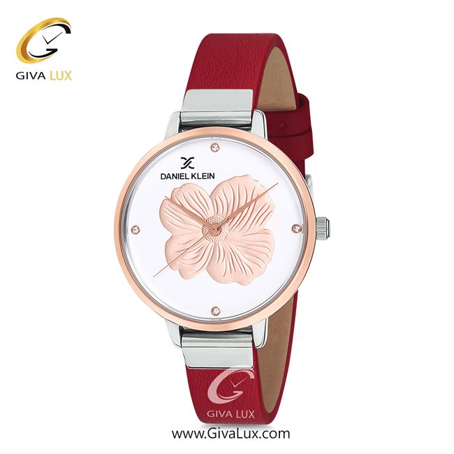 ساعت مچی اورجینال زنانه دنیل کلین نقره ای-رزگلد | قرمز| نقره ای-رزگلد-گلدار/طرحدار| کد رفرنس DK12047-5