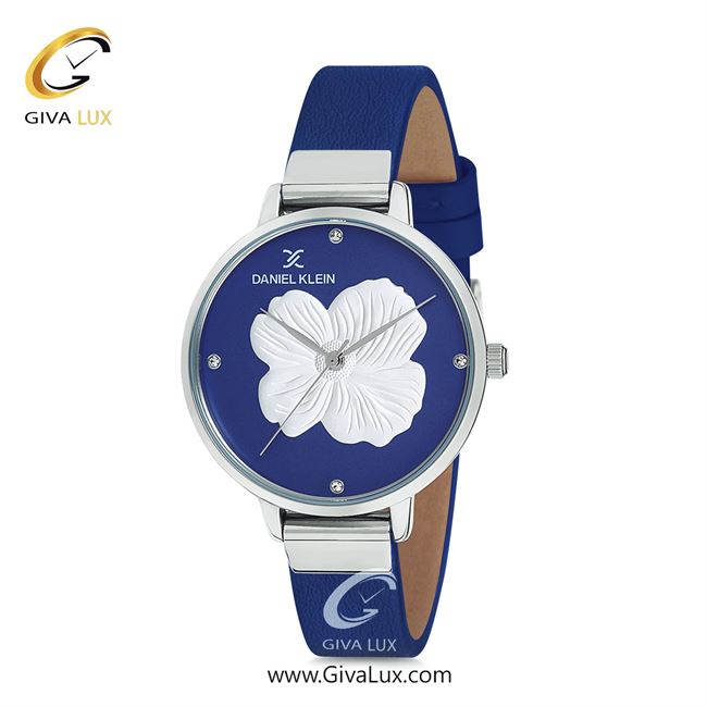 ساعت مچی اورجینال زنانه دنیل کلین نقره ای | سرمه ای| گلدار/طرحدار-نقره ای-سرمه ای| کد رفرنس DK12047-6