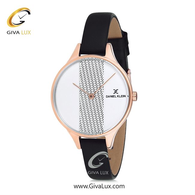 ساعت مچی اورجینال زنانه دنیل کلین رزگلد | مشکی| گلدار/طرحدار-نقره ای| کد رفرنس DK12050-2