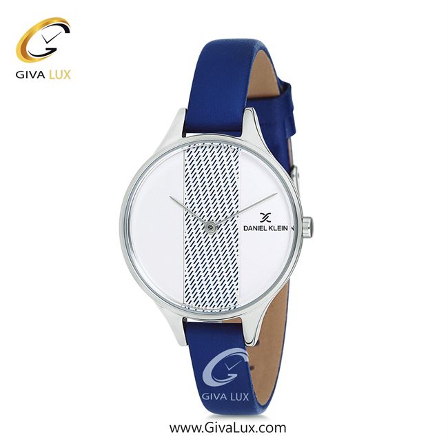 ساعت مچی اورجینال زنانه دنیل کلین نقره ای | آبی| گلدار/طرحدار-نقره ای| کد رفرنس DK12050-4