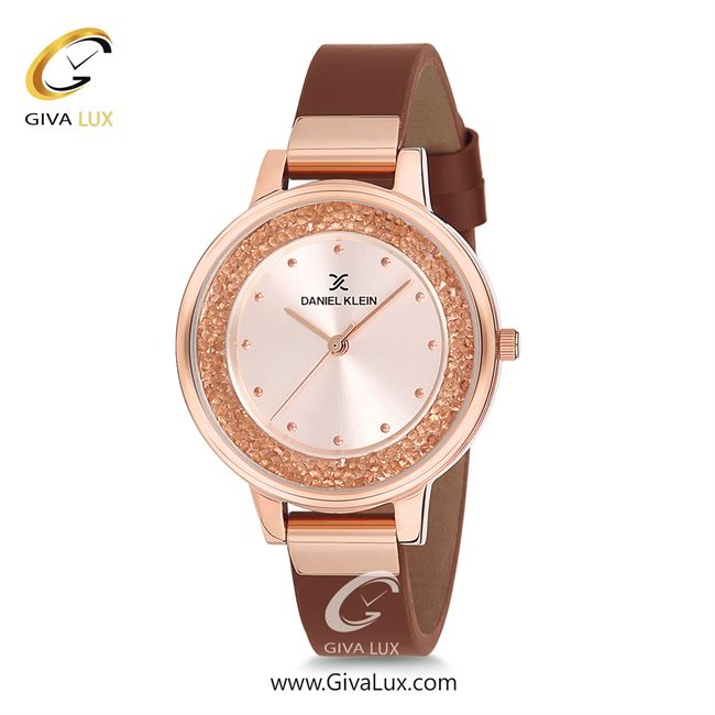 ساعت مچی اورجینال زنانه دنیل کلین رزگلد | قهوه ای| رزگلد| کد رفرنس DK12051-4