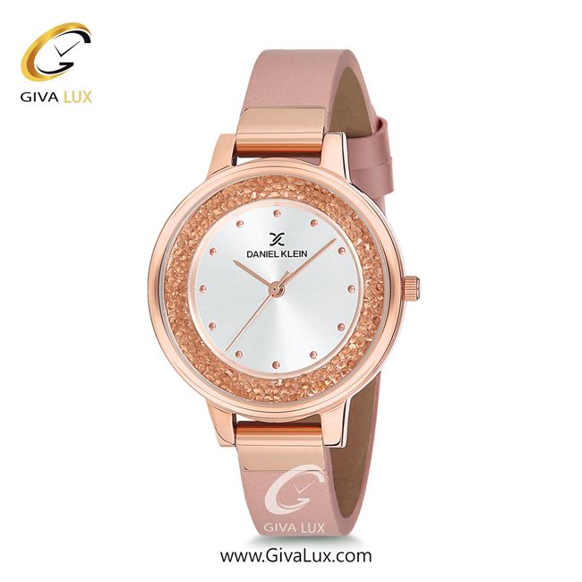 ساعت مچی اورجینال زنانه دنیل کلین رزگلد | صورتی| نقره ای-رزگلد| کد رفرنس DK12051-7
