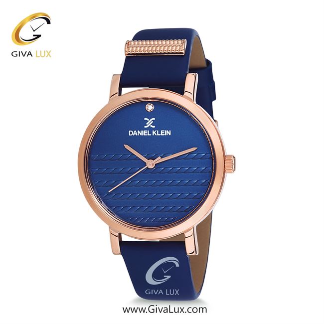 ساعت مچی اورجینال زنانه دنیل کلین رزگلد | سرمه ای| سرمه ای-گلدار/طرحدار| کد رفرنس DK12054-5