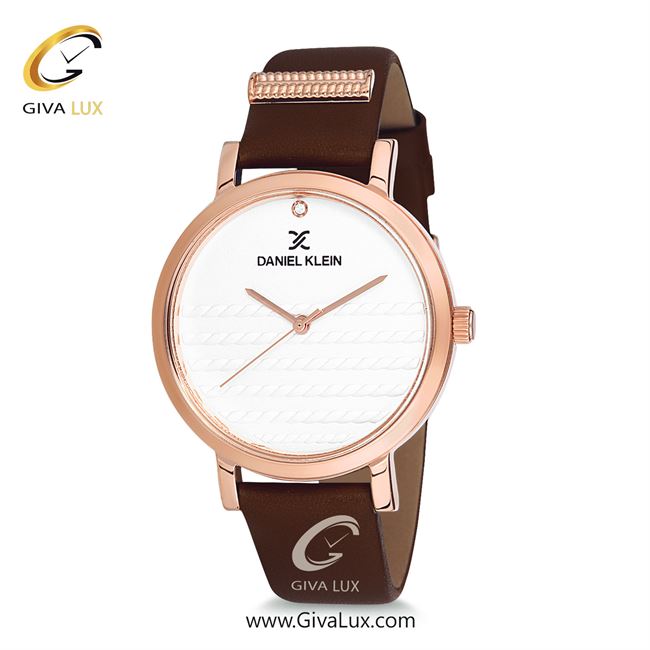 ساعت مچی اورجینال زنانه دنیل کلین رزگلد | قهوه ای| نقره ای-گلدار/طرحدار| کد رفرنس DK12054-6