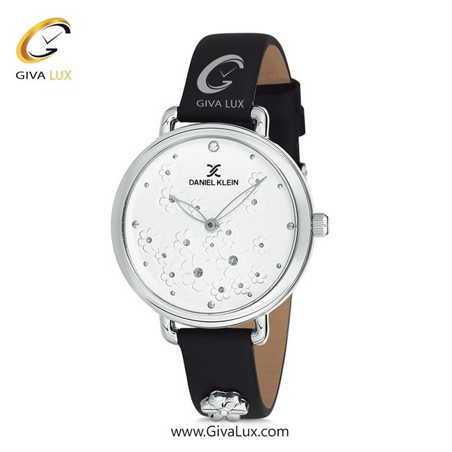 ساعت مچی اورجینال زنانه دنیل کلین نقره ای | مشکی| نقره ای-گلدار/طرحدار| کد رفرنس DK12055-1