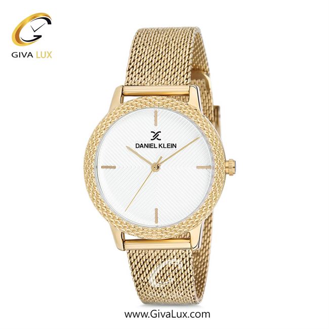 ساعت مچی اورجینال زنانه دنیل کلین طلایی | طلایی| سفید| کد رفرنس DK12065-4