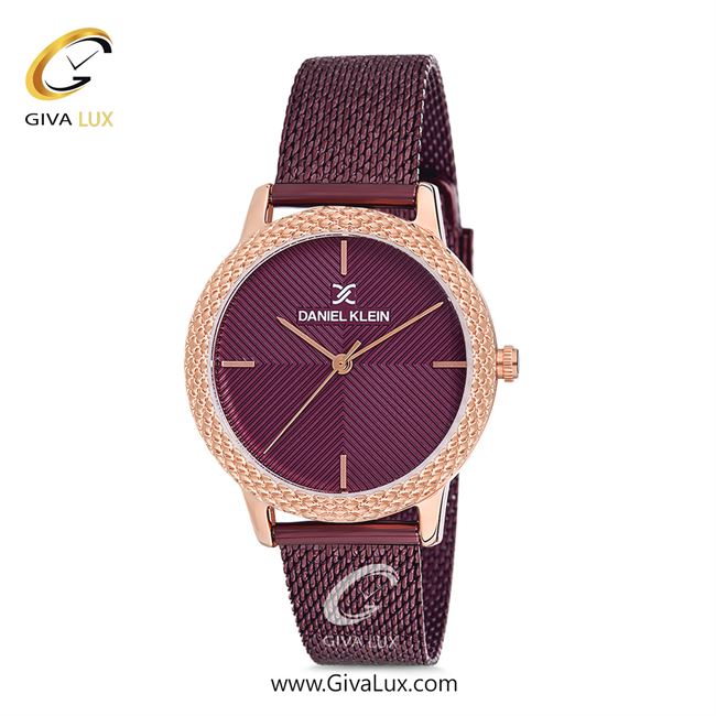 ساعت مچی اورجینال زنانه دنیل کلین رزگلد | زرشکی| زرشکی| کد رفرنس DK12065-5