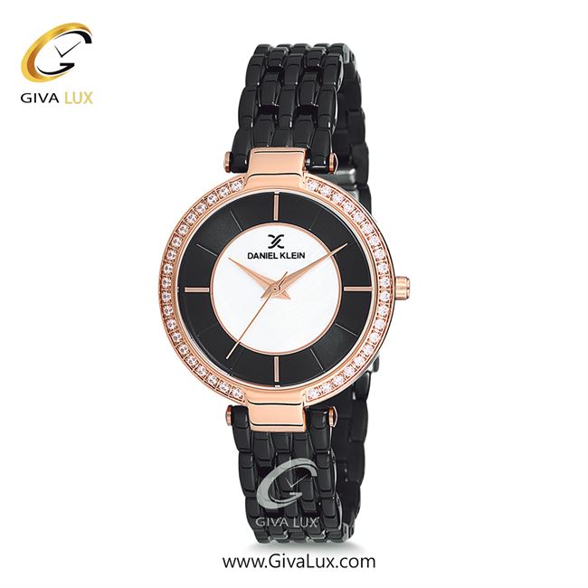 ساعت مچی اورجینال زنانه دنیل کلین رزگلد | مشکی| مشکی-سفید| کد رفرنس DK12067-5