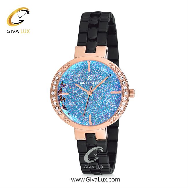 ساعت مچی اورجینال زنانه دنیل کلین رزگلد | مشکی| آبی-هفت رنگ| کد رفرنس DK12068-6