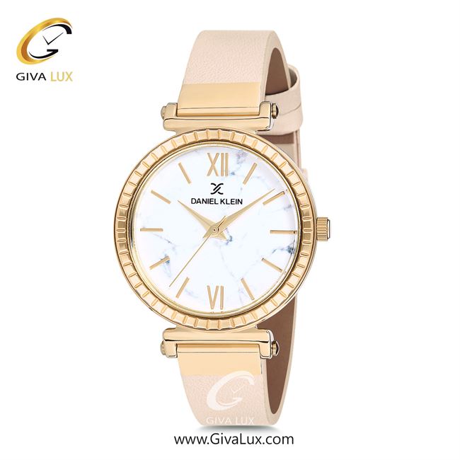 ساعت مچی اورجینال زنانه دنیل کلین طلایی | کرم| سفید| کد رفرنس DK12071-3