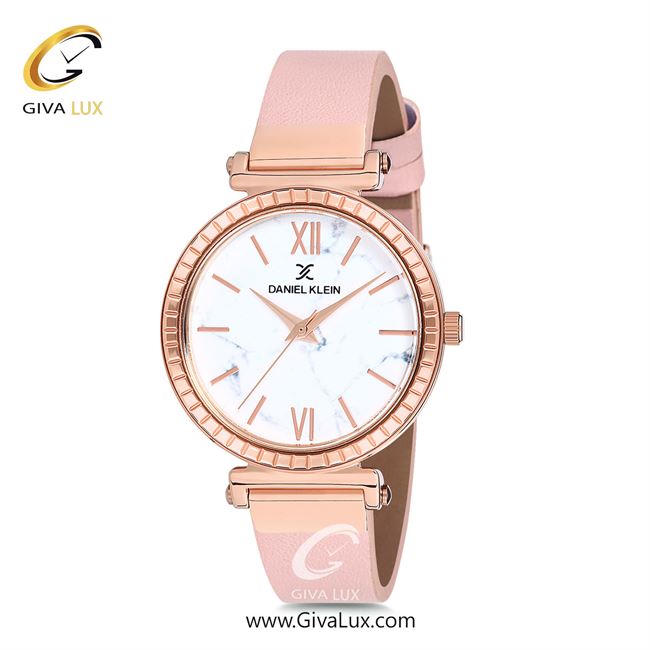 ساعت مچی اورجینال زنانه دنیل کلین رزگلد | صورتی| سفید| کد رفرنس DK12071-4