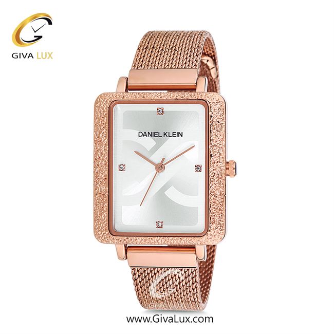 ساعت مچی اورجینال زنانه دنیل کلین رزگلد | رزگلد| نقره ای-گلدار/طرحدار| کد رفرنس DK12072-2