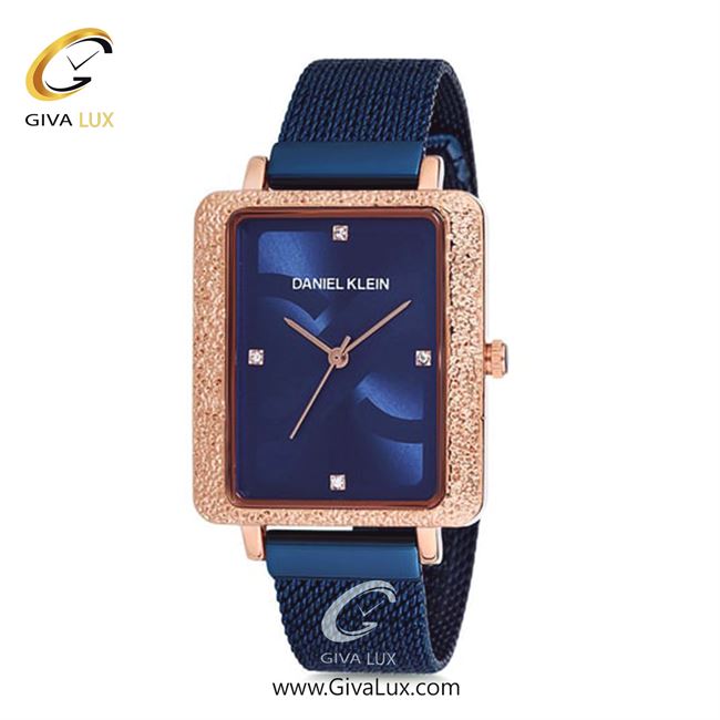 ساعت مچی اورجینال زنانه دنیل کلین رزگلد | سرمه ای| گلدار/طرحدار-سرمه ای| کد رفرنس DK12072-5