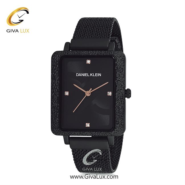 ساعت مچی اورجینال زنانه دنیل کلین مشکی | مشکی| مشکی-گلدار/طرحدار| کد رفرنس DK12072-6