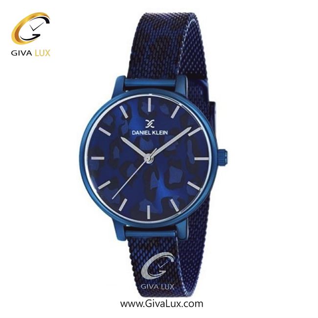 ساعت مچی اورجینال زنانه دنیل کلین سرمه ای | سرمه ای| گلدار/طرحدار-سرمه ای| کد رفرنس DK12074-6