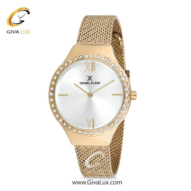 ساعت مچی اورجینال زنانه دنیل کلین طلایی | طلایی| نقره ای| کد رفرنس DK12075-3