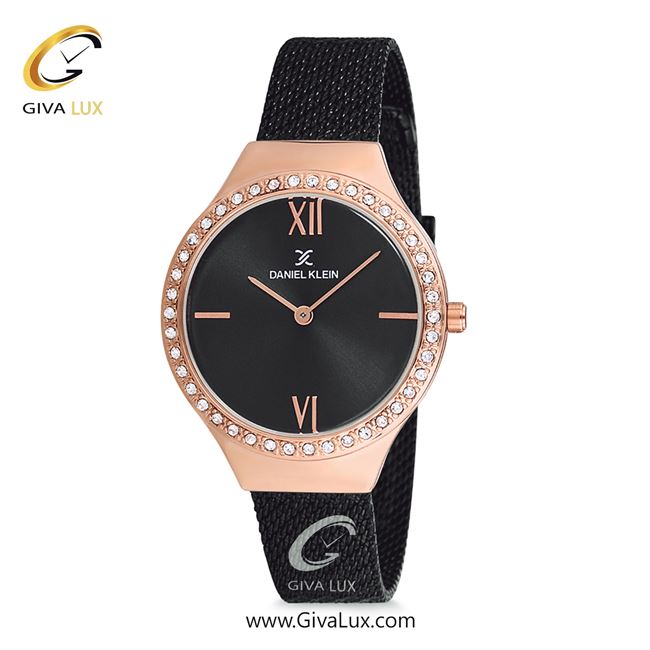 ساعت مچی اورجینال زنانه دنیل کلین رزگلد | مشکی| مشکی| کد رفرنس DK12075-7