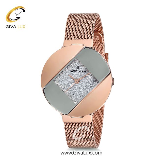 ساعت مچی اورجینال زنانه دنیل کلین رزگلد | رزگلد| نقره ای-رزگلد| کد رفرنس DK12077-4