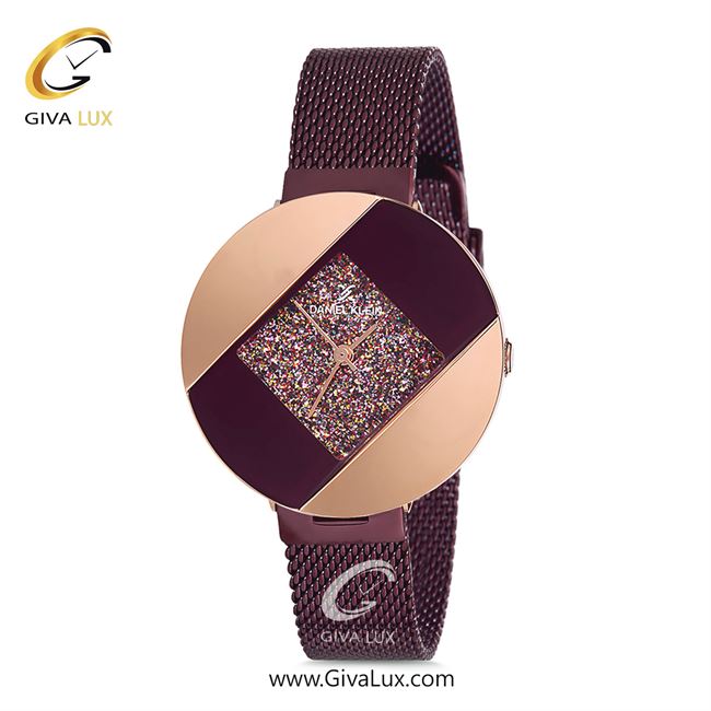 ساعت مچی اورجینال زنانه دنیل کلین رزگلد | زرشکی| رزگلد-زرشکی-هفت رنگ| کد رفرنس DK12077-6