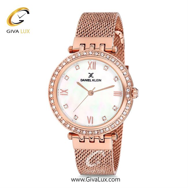 ساعت مچی اورجینال زنانه دنیل کلین رزگلد | رزگلد| نقره ای-هفت رنگ| کد رفرنس DK12078-2