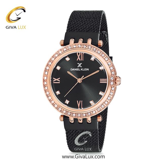 ساعت مچی اورجینال زنانه دنیل کلین رزگلد | مشکی| مشکی| کد رفرنس DK12078-6