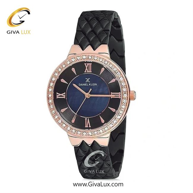 ساعت مچی اورجینال زنانه دنیل کلین رزگلد | مشکی| مشکی-سرمه ای| کد رفرنس DK12081-4