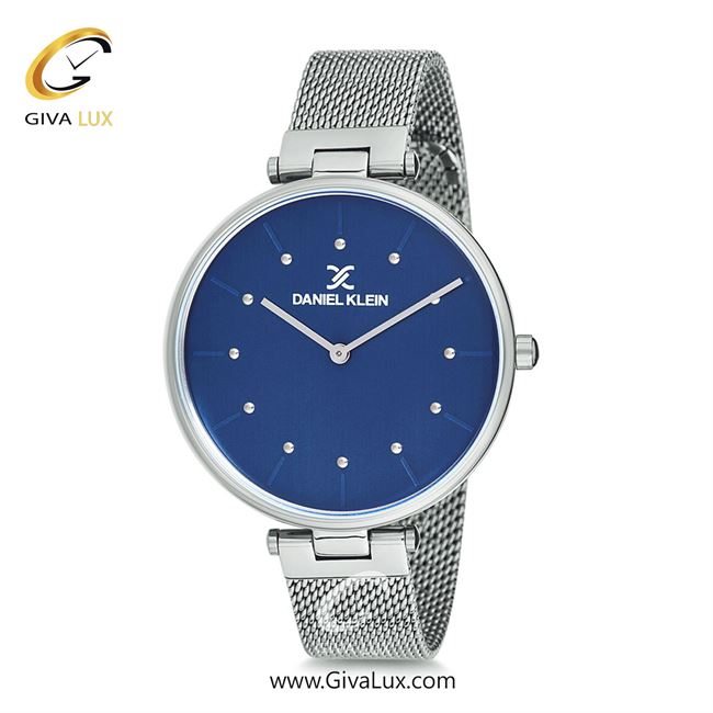 ساعت مچی اورجینال زنانه دنیل کلین نقره ای | نقره ای| سرمه ای| کد رفرنس DK12087-6