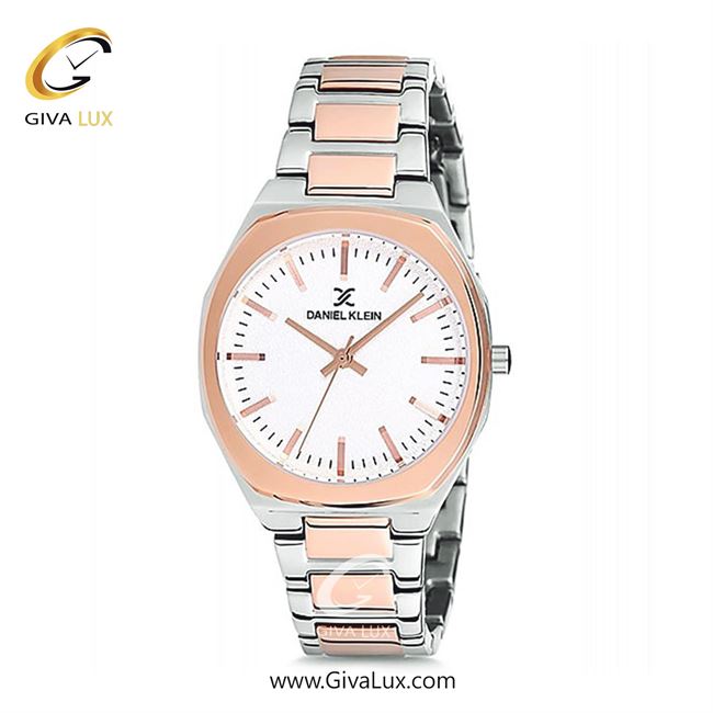 ساعت مچی اورجینال زنانه دنیل کلین رزگلد-نقره ای | رزگلد-نقره ای| سفید| کد رفرنس DK12089-2