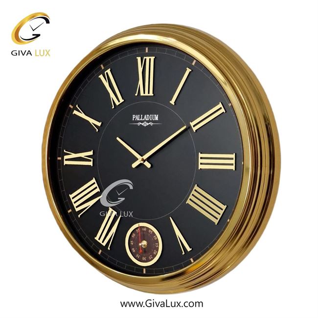 ساعت دیواری اورجینال پالادیوم آلیاژ فلزی طلایی| کد رفرنس 1209