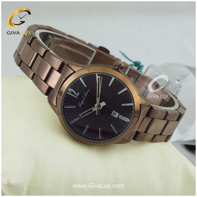 ساعت مچی اورجینال زنانه LdA | لوئیجی د آنا | Luigi d'Ana قهوه ای | قهوه ای| مشکی|