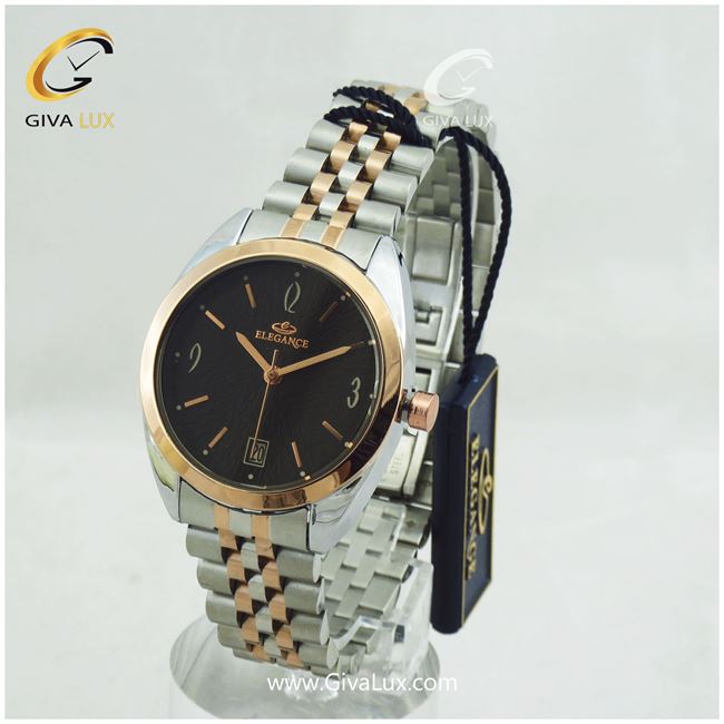 ساعت مچی زنانه الگانس  بند فلزی طرح رولکسی