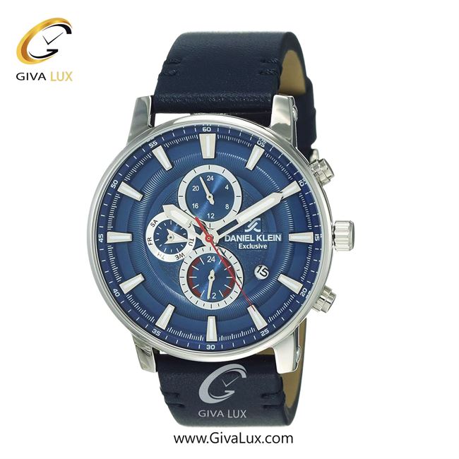 ساعت مچی اورجینال مردانه دنیل کلین سه موتوره فول تایم نقره ای | سرمه ای| سرمه ای| کد رفرنس DK12103-2
