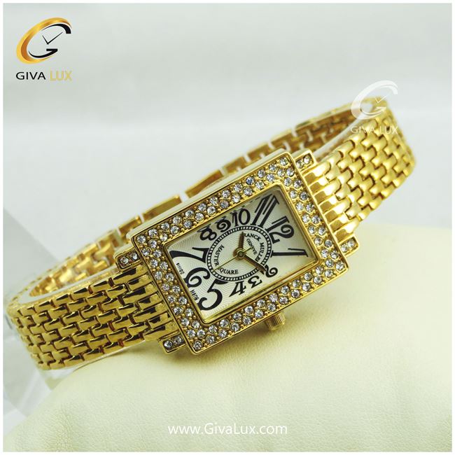 ساعت زنانه فرانک مولر بندفلزی رنگ طلایی