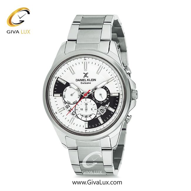 ساعت مچی اورجینال مردانه دنیل کلین سه موتوره فول تایم نقره ای | نقره ای| سفید-مشکی| کد رفرنس DK12110-2
