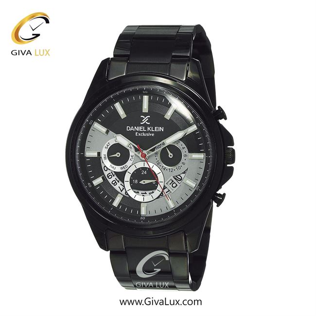 ساعت مچی اورجینال مردانه دنیل کلین سه موتوره فول تایم مشکی | مشکی| طوسی-مشکی| کد رفرنس DK12110-4