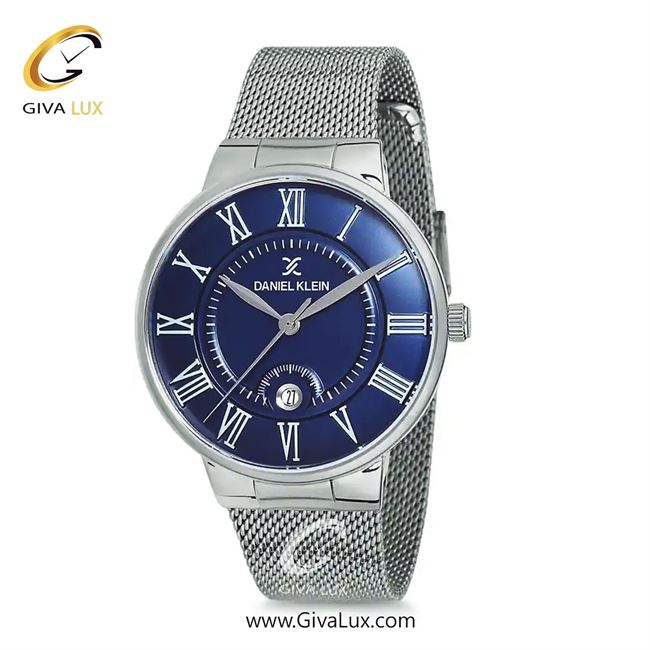 ساعت مچی اورجینال مردانه دنیل کلین نقره ای | نقره ای| سرمه ای| کد رفرنس DK12112-3
