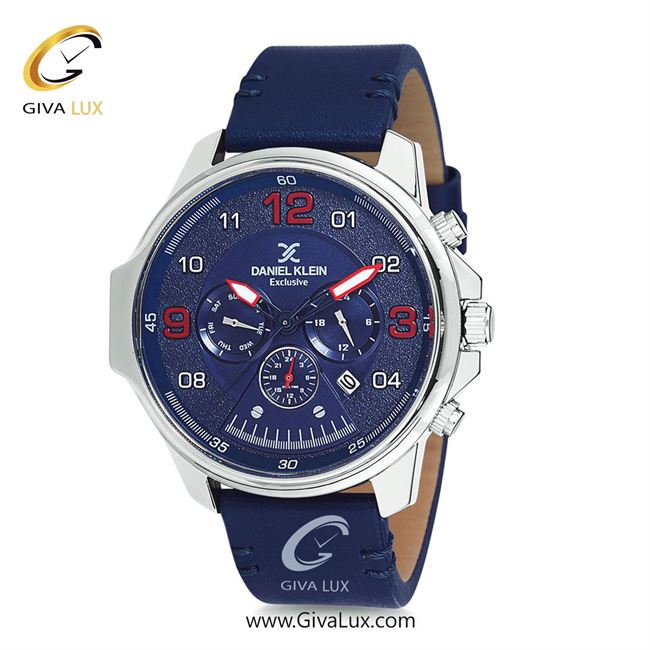 ساعت مچی اورجینال مردانه دنیل کلین سه موتوره فول تایم نقره ای | سرمه ای| سرمه ای| کد رفرنس DK12117-2