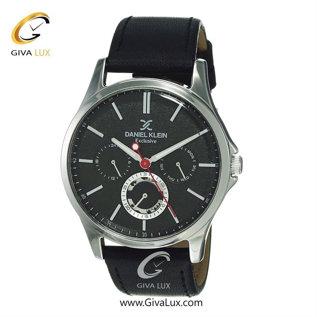 ساعت مچی اورجینال مردانه دنیل کلین سه موتوره فول تایم نقره ای | مشکی| مشکی| کد رفرنس DK12118-1