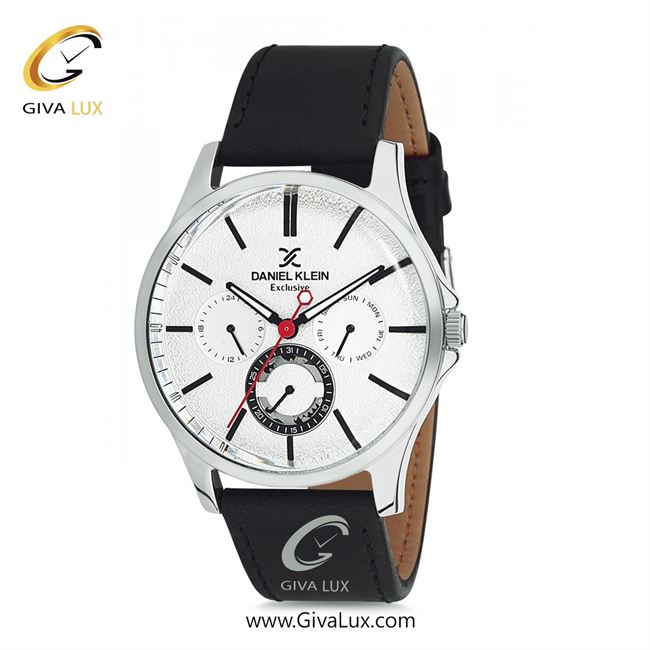 ساعت مچی اورجینال مردانه دنیل کلین سه موتوره فول تایم نقره ای | مشکی| نقره ای| کد رفرنس DK12118-2