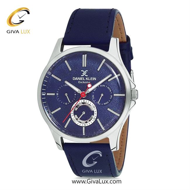 ساعت مچی اورجینال مردانه دنیل کلین سه موتوره فول تایم نقره ای | سرمه ای| سرمه ای| کد رفرنس DK12118-3